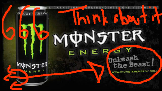 Illustration for article titled Christian Mom Knows Secret Ingredient in Monster Energy Drink: Satan